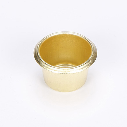 供應青銅鎳色燭臺配件，小蠟燭杯23*18*0.5mm